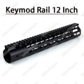Tactical 12 Inch Free Float Aluminum KeyMod RIS Metal Handguard with Top Rail