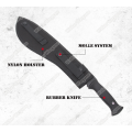 Rubber Training Tactical Rubber Machete With Holster - Black