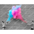 Gender Reveal Smoke Bombs  Boy or Girl - Blue and Pink Pull Ring Smoke Boom Set