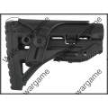 Tactical FAB M4/AR15 Shock Absorbing Butt Stock With Picatinny Cheek - Black
