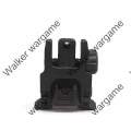 Tactical M-Sytle PTS  Back Up Sight (Front And Back Filp-Up Sight Set) - Black