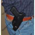 IPSC Style Glcok RH Pistol Paddle Quick release Holster - Black