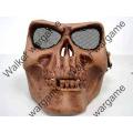 M02 Soldiers Skull Plastic Full Face Protector Mask --  Metal Black Colour