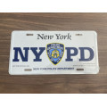 NYPD Vehicle Plate New York City Police Department Souvenir License Plate