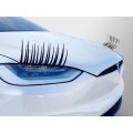 Car Lashes beautify decor car headlights false eyelashes - Black