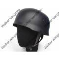 WWII German Paratrooper Steel M38 Helmet - Black
