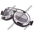 German WW II Style Motocycle Goggles - Clear Lens