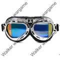 German WW II Style Motocycle Goggles - Blue Lens