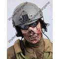 M05 Plastic Half Face Protector Mask - Zombie