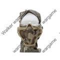 Stalker Type V1 Half Face Metal Mesh Face Mask - Desert Camo