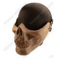 M03 Skull Plastic Half Face Protector Mask - Bone