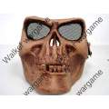 M02 Skull Plastic Full Face Protector Mask - Metal Bone Color