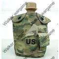 1Qt Canteen Water Bottle w/Pouch and Cup - Multi camo
