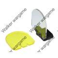 Tactical Flip Up Folding Scope Lens Protector - 2 Lens Clear + Yellow