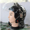 Tactical Anti Riot Helmet With Face Polycarbonate Visor And Leather Neck Protector