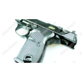 WE Full Metal Heavy Weight Walther Waffenwerke P38 Airsoft Gas Blow Back Pistol - Black