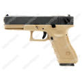 WE Tech Glock 18C Geen Gas Blow Back Pistol - Black Semi Auto/Full Auto Tan