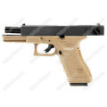 WE Tech Glock 18C Geen Gas Blow Back Pistol - Black Semi Auto/Full Auto Tan