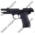 WE Beretta M9 Z88 Full Metal Green Gas Blow Back GBB Pistol New Version - Black