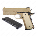 WE Desert Warrior 4.3 Full Metal Gas Blow Back Pistol - Desert Tan