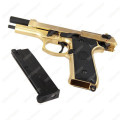 WE Beretta M9 Z88 Full Metal Green Gas Blow Back GBB Pistol Special 24K Gold