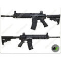 WE HK416 Green Gas Blow Back 4168 GBB Rifle - Black  Open Chamber Version)