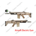 WE FN SCAR H CQC FN Herstal MK17 AEG Rifle  Tan
