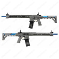 G&G BAMF Team Cobalt Kinetics M4 Advanced ETU Airsoft Rifle Grey / Blue