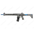 G&G BAMF Team Cobalt Kinetics M4 Advanced ETU Airsoft Rifle Grey / Blue