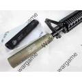 Airsoft Rilfe 14mm Full Metal Silencer - Black  - Long Type 195mm Fit Pistol And Rifle