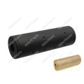 Airsoft Rilfe 14mm Full Metal Silencer - Black  - Short Type 105mm Fit Pistol And Rifle