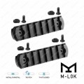 6 Slot M-LOK MLOK Picatinny Side Rail 2 Pics - Black