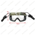 Multica Black Frame - Clear Lens FMA SF Tactical Helmet QD Goggle Anti FOG Wind Dust Protection