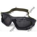 ZERO No Fog Metal Mesh Goggle Glasses - Black