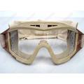 Tactical X500 Wind Dust Goggle Glasses With 3 Lens - Desert Tan