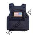 Delta Force Tactical Vest - Black (Free US Flag)