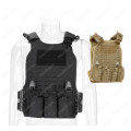 WF Tactical Vest Laser Cut Molle With Quick Release System - Desert Tan