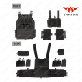 YAKEDA Quick Release Plate Carrier Molle Vest - Multicam Black