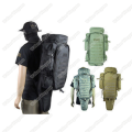 65L Combat Backpack w/ Rifle Bag - Black