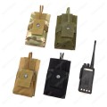 Tactical Molle Short Radio Pouch - Multi Color Fit Radio , Mag - SWAT Black