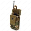 Tactical Molle Short Radio Pouch - Fit Radio , Mag - Multicam