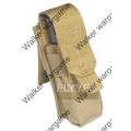 WWG Molle Single Pistol 9mm 40sw .45acp Magazine Pouch (Also can fit Tourch) - Tan