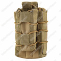 WWG Molle Bungee Rifle Mag And Pistol Mag Pouch Magazine Holder -  Desert Tan