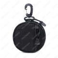 Molle Coin Bag Key Bag Round Small Bag with Hook - SWAT Black