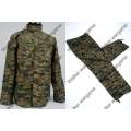 BDU Battle Dress Uniform Full Set - US MARINE Digital Woodland Camo Marpat Size S