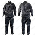 BDU Battle Dress Uniform Full Set - Special Force Night OPS Black TYP Typhon Camo Size L