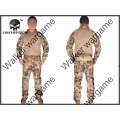 Combat Set Shirt & Pants Build in Elbow & Knee Pads - Special Force HLD Camo Size L