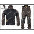 Combat Set Shirt & Pants Build in Elbow & Knee Pads - US Special Force Black Multicam Size M