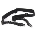 Tactical Two Point Elastic Bungee Snap Hook Rifle Sling --SWAT  Black