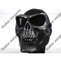 M02 Soldiers Skull Plastic Full Face Protector Mask --  Metal Black Colour